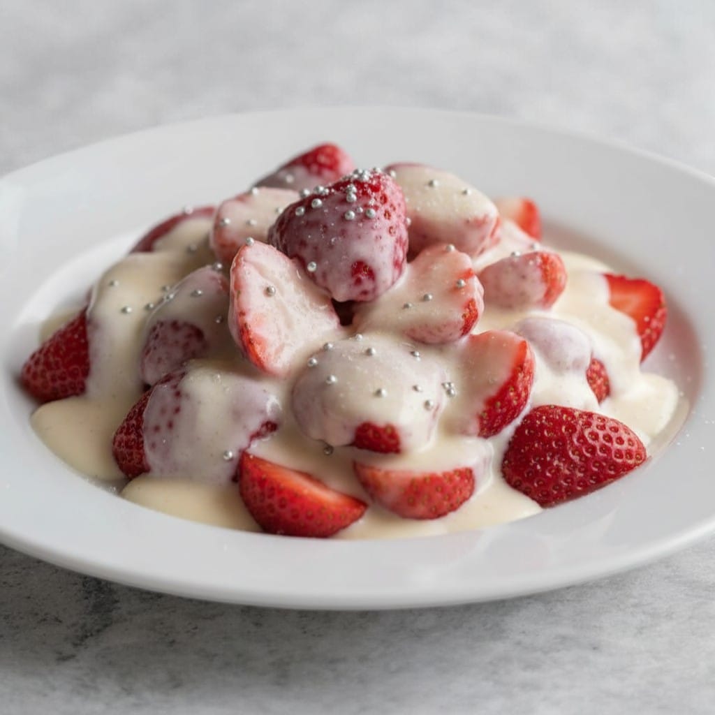 Fresas con crema